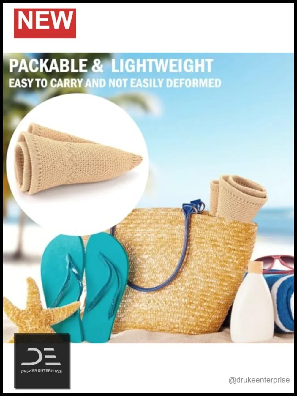 Faux Straw Bucket Hat with Adjustable Fit and UV Protection